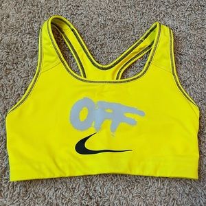 Brand new Off White Nike sports bra, size small